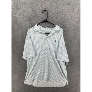 Local Boy Outfitters White Golf DM Graphic Polo L1200023 Men's Sz XL NEW